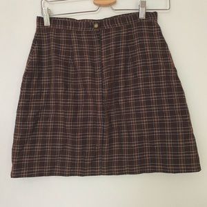 Plaid skirt